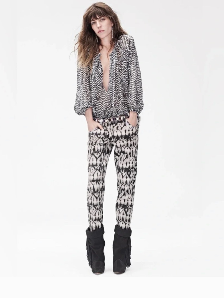 Isabel Marant Pour H&M Black And White Blouse
